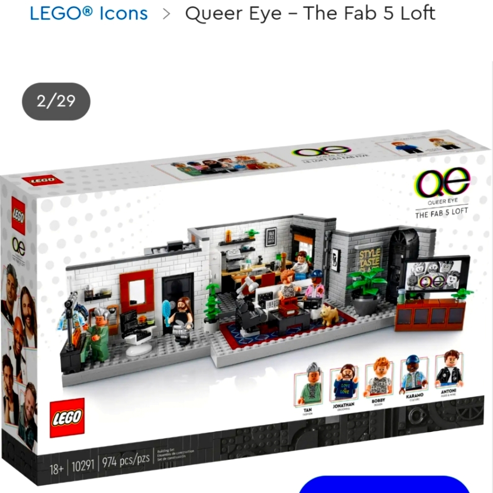 Lego Queer Eye - The Fab 5 Loft Set
